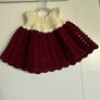 crochet baby dress headband and little socks Image 9
