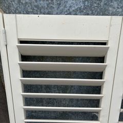 Indoor wooden window shutters