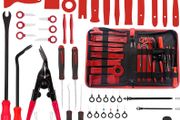 280Pcs Car Trim Removal Tool Kit Include Plastic Pry Tool, Clip Pliers, Hook Pick,Stereo Radio Removal Keys for Removing Panel, Door Panel,Radio,Stereo (High Hardness, No Damage to the Car)