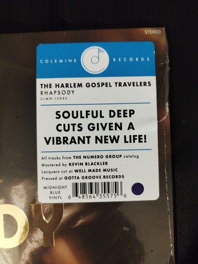 The Harlem Gospel Travellers Rhapsody lp