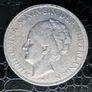 1929  Netherlands Silver  2 1/2 Gulden - Wilhelmina Image 2