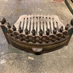 Fireplace front and grate