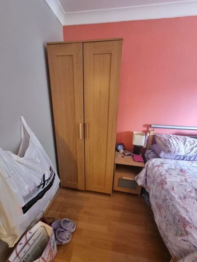 Oak Effect Double Wardrobe Great Condition Quick Sale
