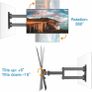 TV Wall Bracket for 13-42 inch TVs, Swivels Tilts TV mount for Flat & Curved TV Image 2