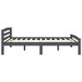Bed Frame Dark Grey Solid Pinewood 160x200 cm Image 7