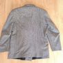 mens blazer Vintage Brendan Kidd Tailored Blazer 44R Grey Check Double Breasted Smart Jacket Image 6