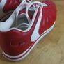 Levi's Red Leather Trainers EU 37 UK 4 Retro 70s Style Ripple Sole Sneakers Image 6