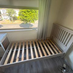 Single bed frame, perfect condition, one slat broken