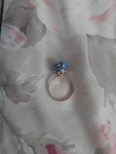 vintage sterling silver rose ring