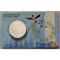 Belgium 2 Euro Base Metals Brilliant Uncirculated Coin 2024 - EU Presidency - 2 Euro Commemorative Coin