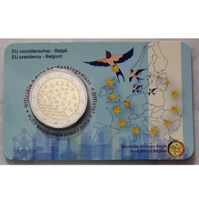 Belgium 2 Euro Base Metals Brilliant Uncirculated Coin 2024 - EU Presidency - 2 Euro Commemorative Coin