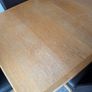 Oak extendable dining table + chairs Image 4