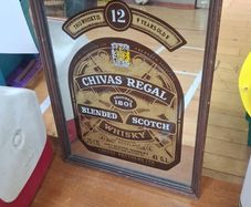 Vintage Chivas Regal Scotch whisky pub mirror