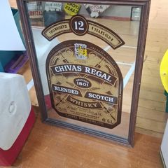 Vintage Chivas Regal Scotch whisky pub mirror