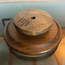 Vintage 70s Vermont Woodbury Shelburne Wood Trivet Lazy Susan Image 5
