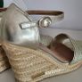 M Darina Gold wedges Sz 36 (Fit 3UK) - Rrp 59.99 (New) Image 8