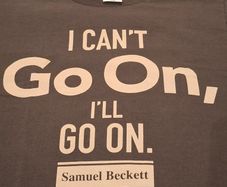 Ladies Medium Samuel Beckett Quote T-Shirt