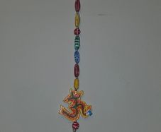 Decorative Om Hanging with Beads & Bell