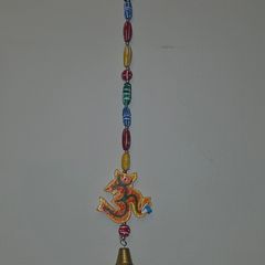 Decorative Om Hanging with Beads & Bell
