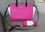Michael Kors original genuine Selma satchel large tote with shoulder strap and matching wristlet wallet