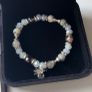 Elegant Silver-Tone Beaded Bracelet Beautiful Gift Idea Image 2