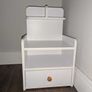 Wooden 1-Drawer Bedside Table Image 5