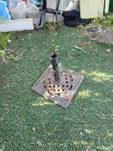 parasol base cast iron