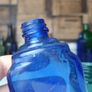 459 - Set of Three Beautiful Vintage Glass Decorative Collectible Bottles - Amber Eire Bovril, Cobalt Blue Magnesia and Turquoise Science Cream Image 7