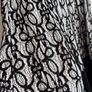 Quiz White & Black Lace Skater Dress - Size 8 Image 6