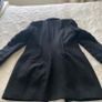 Allsaints Black Fur Shield Coat UK 12 Image 2