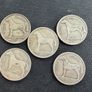 5 Silver Half Crown Coins. Lot 2 Image 2