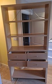 shelves with drawers