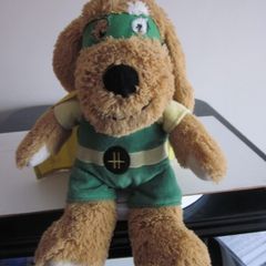 Harrods London Superhero Dog Puppy Plush