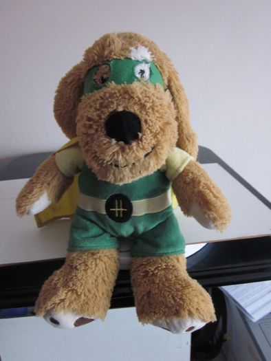 Harrods London Superhero Dog Puppy Plush