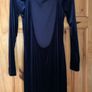 ASOS Midnight Blue Velvet Maxi Dress Image 4