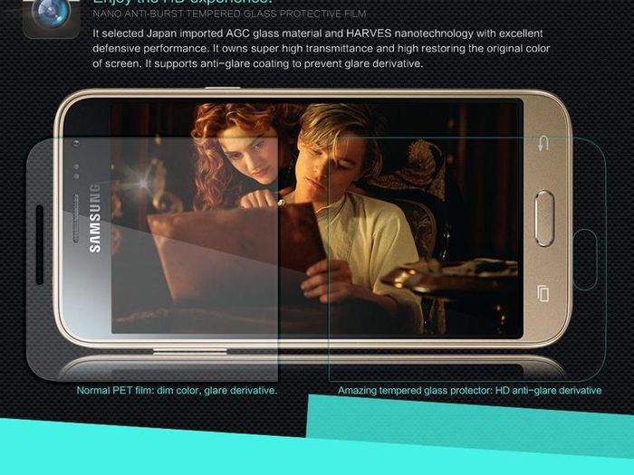 100% Genuine Tempered Glass 9H Screen Protector For Samsung Galaxy J3 (2016)