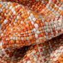 Burnt Orange Throw Bohemian Style Knitted Blanket with Fringe, Couch Cover Nap Throws for Sofa 127x152cm Image 2