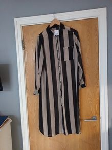 Quiz Sheer Shirt Dress. S. 14          B.N.W.T.
