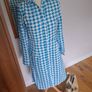 Stunning Maraislise Dress Turquoise/White Houndstooth Size 10 New Unworn Image 8