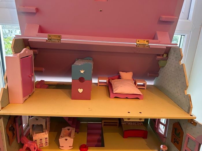 Large wooden dolls house