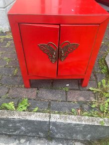 Asian bedside locker