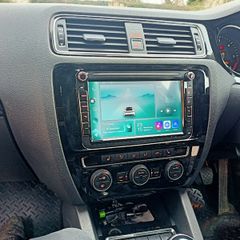 8" Android Car Radio with SatNav GPS, Hands free Bluetooth, WIFI for Volkswagen Polo Passat Golf Scrirocco Transporter Octavia