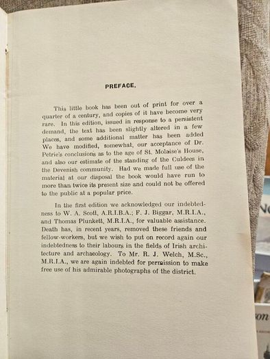 Devenish (lough Erne) Its History. Antiquities. And Traditions. Rare 1931 Paperback In Good Condition.  See Photos For Same.