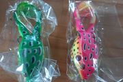fishing Rubber frog baits x2