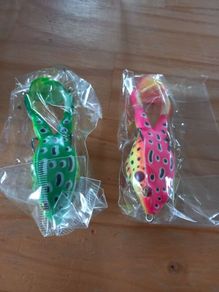 fishing Rubber frog baits x2