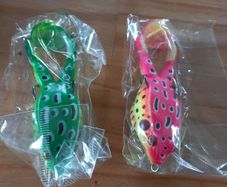 fishing Rubber frog baits x2
