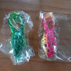 fishing Rubber frog baits x2
