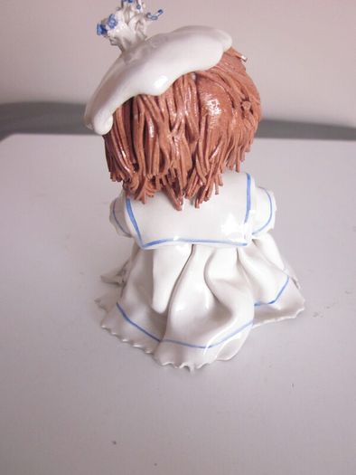 Lino Zampiva Spaghetti Hair Porcelain Girl Figurine