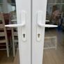 RESERVED White PVC Double-Glazed French Doors & Frame | Left Hand Open | Castleknock Image 8