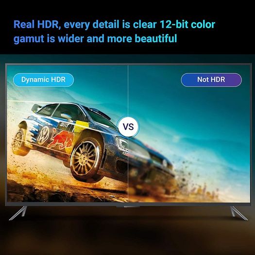 VENTION 3M Premium HDMI 2.1 UHD/3D 8K (7680x4320@60Hz) 48Gbps Luxury Model (Zinc Alloy/Cotton Braided/Gold Plated) Cable (Brand New/Warranty)